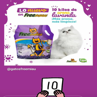 Freemiau - Arena Para Gato Aroma Lavanda
